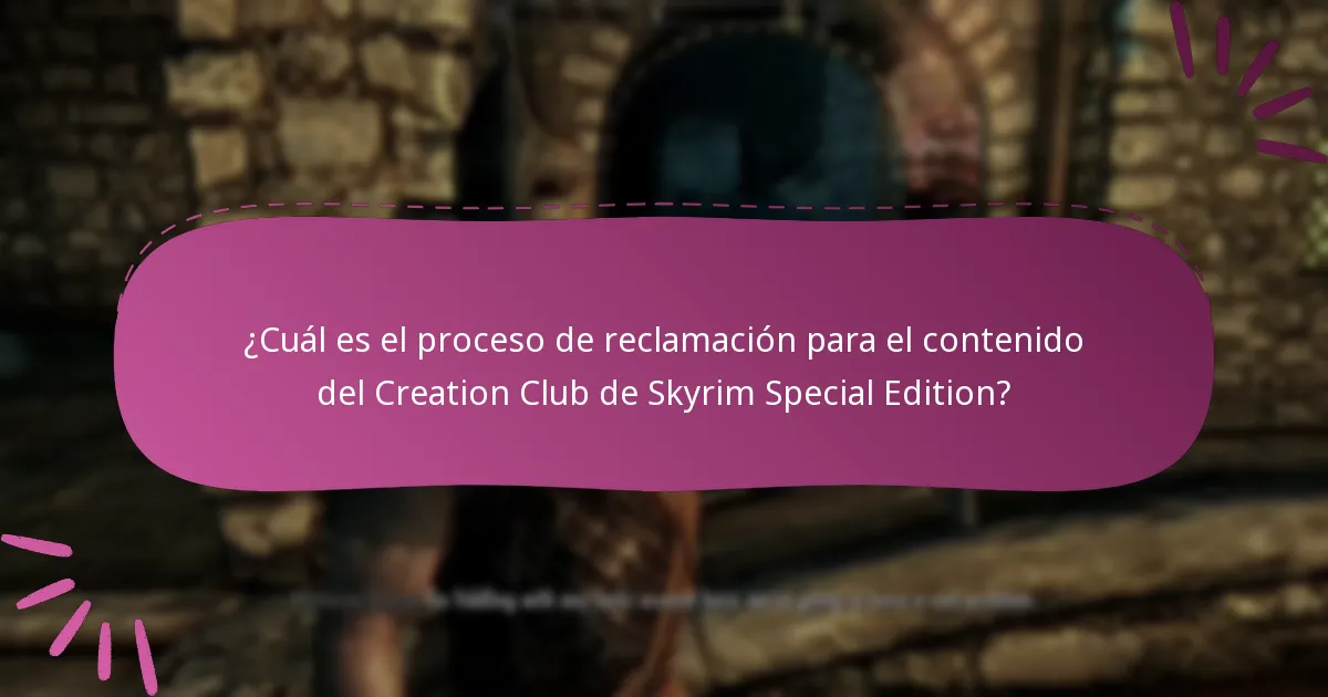¿Cómo pueden los usuarios canjear el contenido reclamado en Skyrim Special Edition?